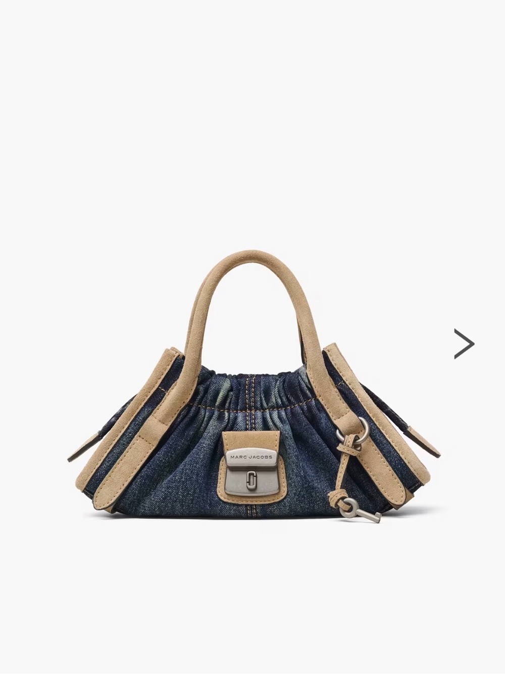 NWT Marc Jacobs The Denim Suede Cristina Small Satchel